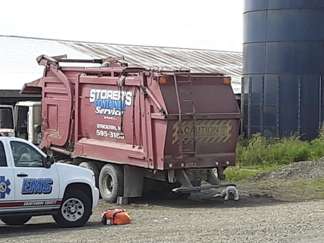 Man run over by garbage truck in Sinclairville News, Sports, Jobs